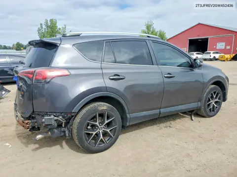 2016 Toyota Rav4 Se VIN 2T3JFREV2GW452436 фото 3