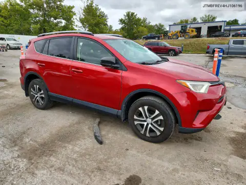 JTMBFREV4HJ106196 — 2017 Toyota RAV4, фото 4 с аукциона Copart, Передняя часть