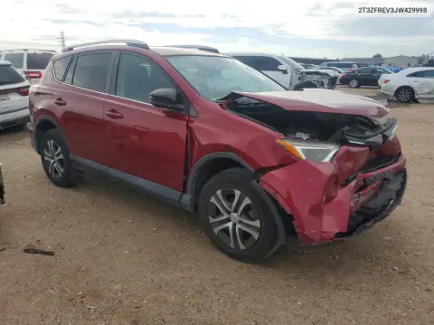 2T3ZFREV3JW429998 — 2018 Toyota RAV4, zdjęcie 4 z Copart, Przód