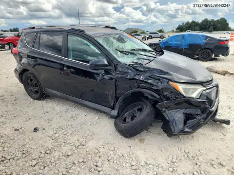 2T3ZFREV6JW443247 — 2018 Toyota RAV4, ფოტო 4, Copart, წინა ნაწილი