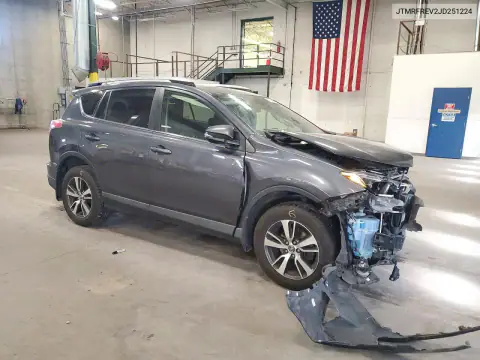 JTMRFREV2JD251224 — 2018 Toyota RAV4, photo 4 from Copart, Front end