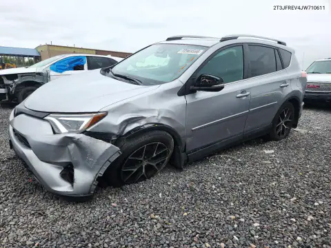 2T3JFREV4JW710611 — 2018 Toyota RAV4, Передня частина, фото до ремонту