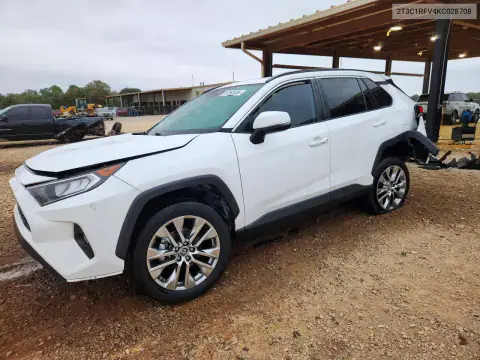 2T3C1RFV4KC028708 — 2019 Toyota RAV4, Rear end, before-repair photos