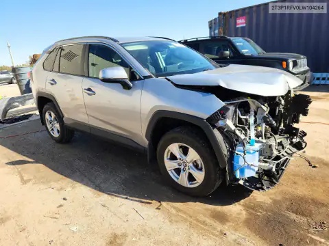 2T3P1RFV0LW104264 — 2020 Toyota RAV4, foto 4 de Copart, Parte delantera