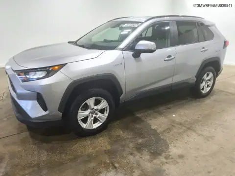 4T3MWRFV6MU030841 — 2021 Toyota RAV4, Bok, zdjęć przed naprawą