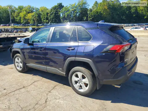 2021 Toyota Rav4 Hybrid Xle VIN 2T3R6RFV5MW010571 фото 2
