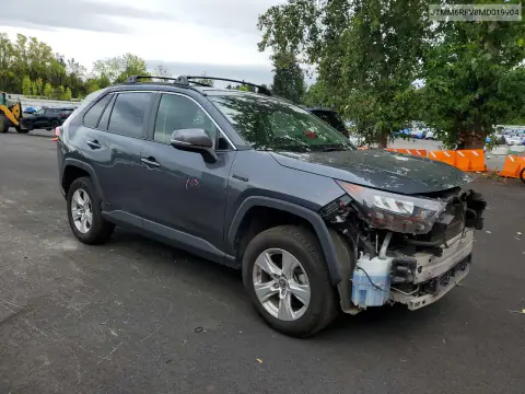 JTMM6RFV8MD019904 — 2021 Toyota RAV4, photo 4 from Copart, Front end