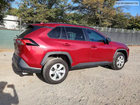 2021 Toyota Rav4 Le VIN 2T3F1RFV0MW201736 фото 3