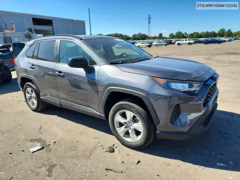 2T3LWRFV3MW122243 — 2021 Toyota RAV4, фото 4 с аукциона Copart, Боковая часть