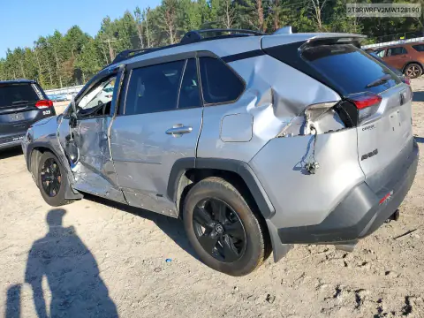 2T3RWRFV2MW128190 — 2021 Toyota RAV4, photo 2 from Copart, Side