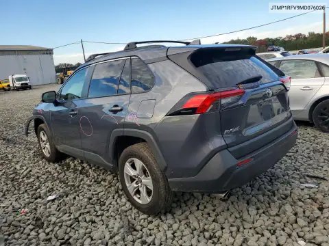 JTMP1RFV9MD076026 — 2021 Toyota RAV4, ფოტო 2, Copart, წინა ნაწილი