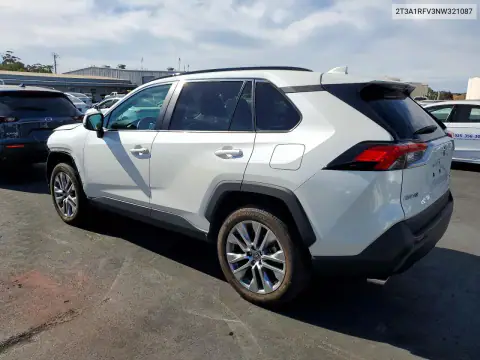 2T3A1RFV3NW321087 — 2022 Toyota RAV4, foto 2 de Copart, Parte delantera