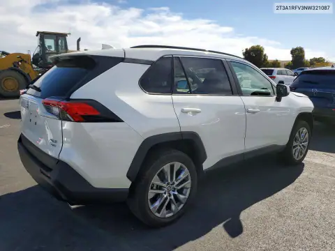 2T3A1RFV3NW321087 — 2022 Toyota RAV4, foto 3 de Copart, Parte delantera