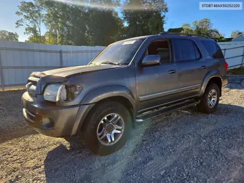 5TDBT48AX5S252220 — 2005 Toyota Sequoia, Front end, before-repair photos
