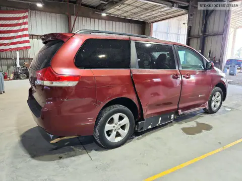 2011 Toyota Sienna Le VIN 5TDKK3DC1BS127459 фото 3