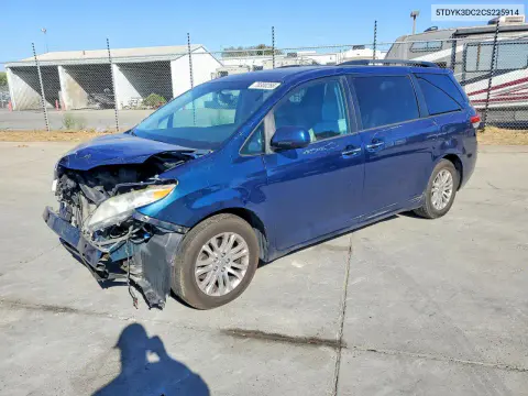 2012 Toyota Sienna Xle 8-Passenger VIN 5TDYK3DC2CS225914 фото 1