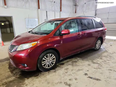 5TDYK3DC8CS213301 Toyota Sienna 2012 — uszkodzenie Normalne zużycie, zdjęcie przed naprawą