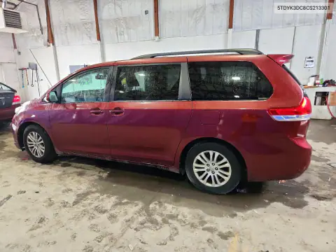 5TDYK3DC8CS213301 — 2012 Toyota Sienna, zdjęcie 2 z Copart, Normalne zużycie