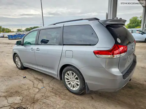 2014 Toyota Sienna Xle 8-Passenger VIN 5TDYK3DC2ES463524 фото 2