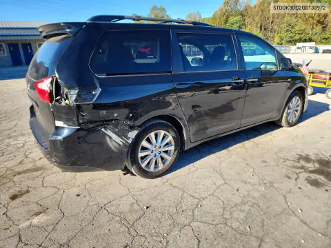 5TDDK3DC2GS138972 — 2016 Toyota Sienna, фото 3 с аукциона Copart, Передняя часть