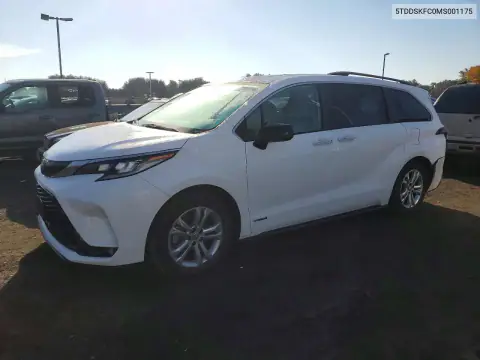 5TDDSKFC0MS001175 — 2021 Toyota Sienna, ЗАДНЯЯ ЧАСТЬ, фото до ремонта