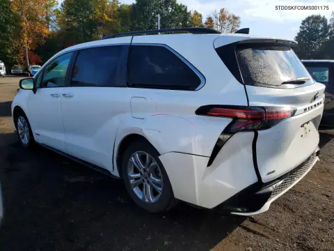 5TDDSKFC0MS001175 — 2021 Toyota Sienna, фото 2 с аукциона Copart 22.10.2026, ЗАДНЯЯ ЧАСТЬ