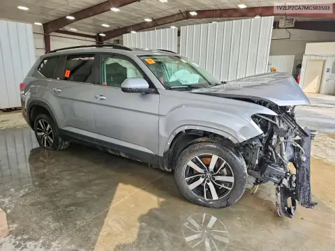 2021 Volkswagen Atlas Se VIN 1V2LP2CA7MC583503 фото 4
