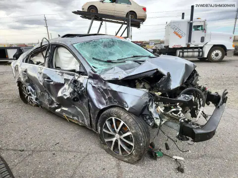 3VWDB7AJ5HM309495 — 2017 Volkswagen Jetta, photo 4 from Copart 23.10.2026, All-over damage
