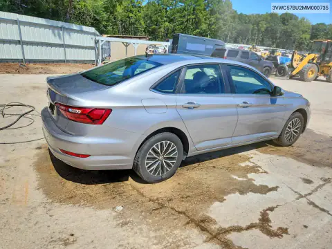 3VWC57BU2MM000735 — 2021 Volkswagen Jetta, zdjęcie 3 z Copart 15.10.2026, Drobne wgniecenia i rysy