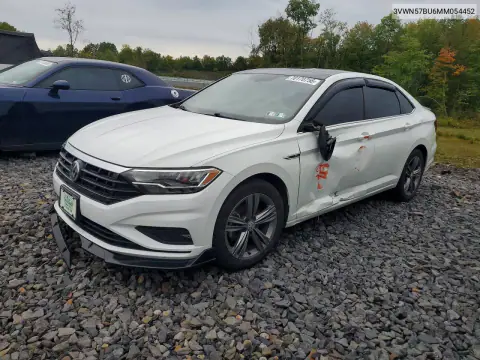 3VWN57BU6MM054452 — 2021 Volkswagen Jetta, Lateral, fotos antes de reparar