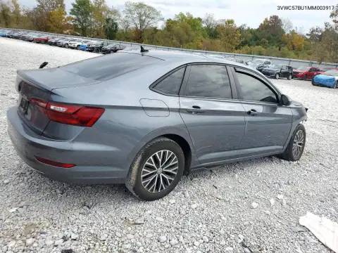 3VWC57BU1MM003917 — 2021 Volkswagen Jetta, foto 3 de Copart, Parte delantera
