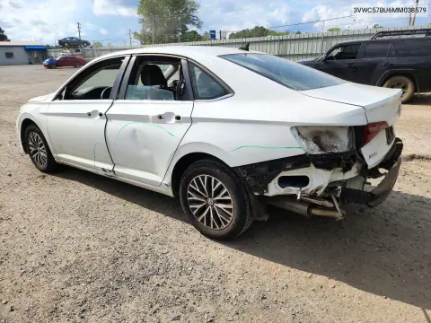3VWC57BU6MM038579 — 2021 Volkswagen Jetta, zdjęcie 2 z Copart, Tył