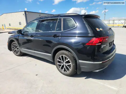 3VV2B7AX2MM092188 — 2021 Volkswagen Tiguan, zdjęcie 2 z Copart, Przód