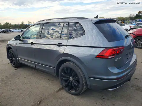 3VV2B7AX2MM111483 — 2021 Volkswagen Tiguan, zdjęcie 2 z Copart 23.10.2026, Przód
