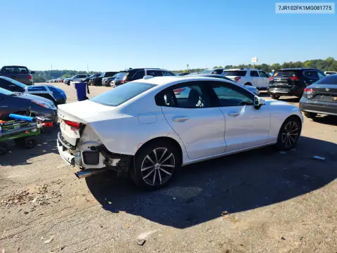 7JR102FK1MG081775 — 2021 Volvo S60, foto 3 de Copart 20.10.2026, Lateral