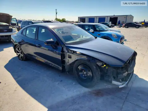 7JRL12TL9RG316420 — 2024 Volvo S60, photo 4 from Copart, Front end
