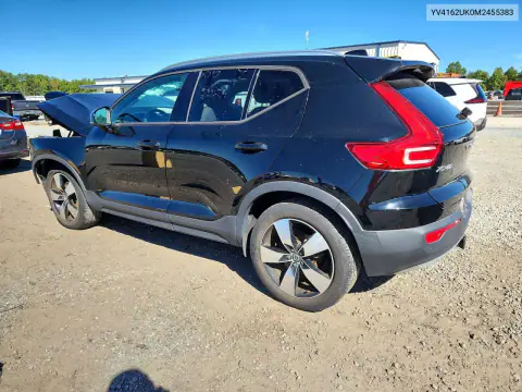 YV4162UK0M2455383 — 2021 Volvo XC40, photo 2 from Copart, Front end