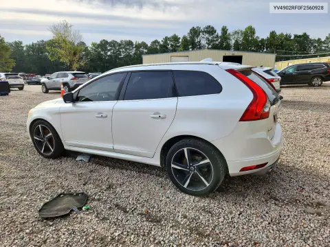 2015 Volvo Xc60 T6 R-Design Premier VIN YV4902RF0F2560928 фото 2