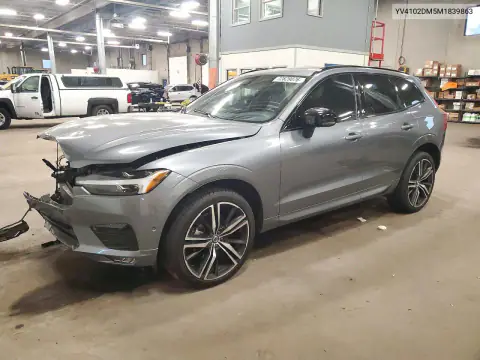 YV4102DM5M1839863 — 2021 Volvo XC60, Передняя часть, фото до ремонта