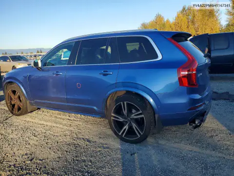 YV4A22PM6H1167341 — 2017 Volvo XC90, photo 2 from Copart 26.10.2026, Rear end
