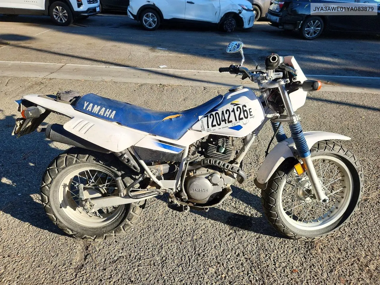 2000 Yamaha Tw200 VIN JYA3AWE01YA083879 фото 1