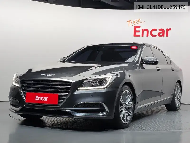 KMHGL41DBJU259475 Genesis G80 2017 — uszkodzenie stan przed naprawą, zdjęcie przed naprawą