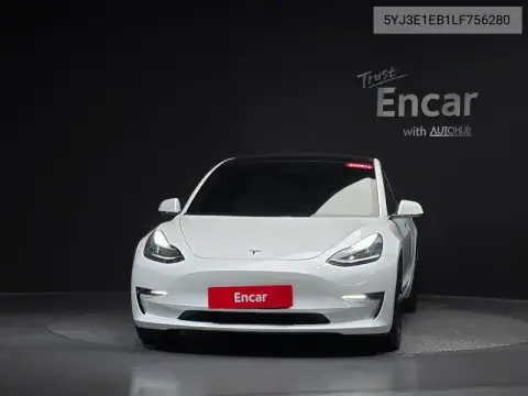 5YJ3E1EB1LF756280 — 2020 Tesla Model 3, photo 2 from Encar, condition before repair