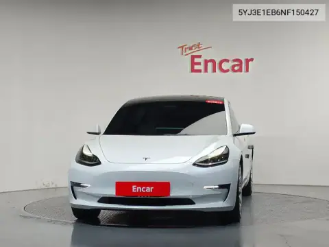 5YJ3E1EB6NF150427 — 2022 Tesla Model 3, photo 2 from Encar, condition before repair