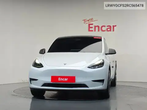 LRWYGCFS2RC565478 — 2024 Tesla Model Y, foto 2 de Encar, estado antes de reparar