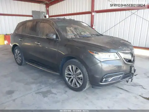5FRYD3H65EB010824 — 2014 Acura MDX, photo 2 from IAAI, Внешний пожар