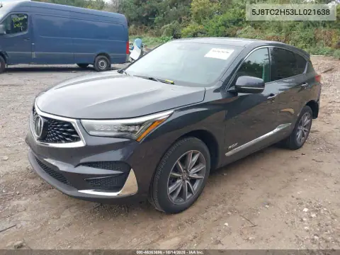 5J8TC2H53LL021638 — 2020 Acura RDX, фото 3 с аукциона IAAI, задняя часть слева