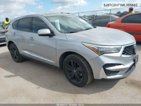 5J8TC2H71ML005862 — 2021 Acura RDX, Lado izquierdo, fotos antes de reparar