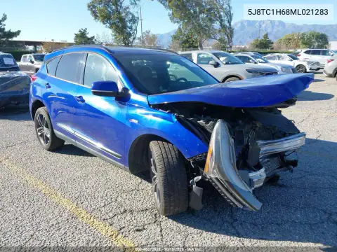 5J8TC1H68ML021283 — 2021 Acura RDX, ПЕРЕДНЯЯ ЧАСТЬ, фото до ремонта