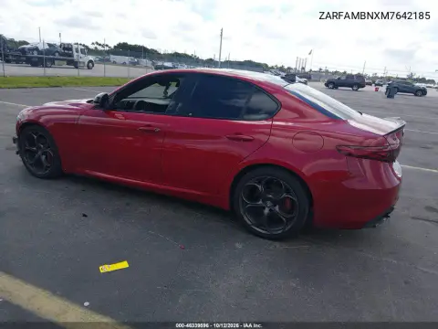 2021 Alfa Romeo Giulia Ti Sport Rwd VIN ZARFAMBNXM7642185 фото 3